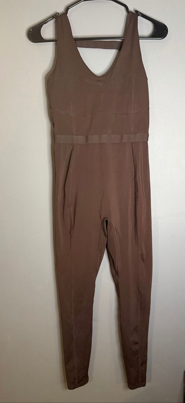 Fabletics Brown Motion 365 Jumpsuit Size Small